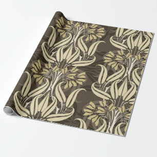 Blumenmuster im modernen Stil Geschenkpapier