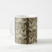 Blumenmuster im modernen Stil Kaffeetasse (Vorderseite Links)