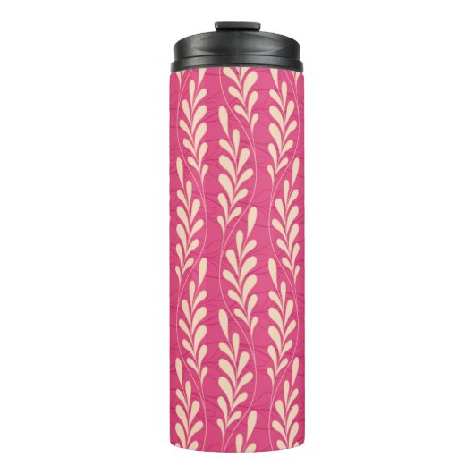 Blumenmuster im modernen Stil Thermosbecher (Vorderseite)