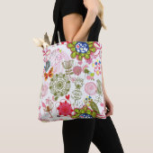 Blumenmuster im Retro-Stil 2 Tasche (Von Nahem)