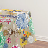 Blumenmuster im Retro-Stil 3 Tischdecke (Beispiel)