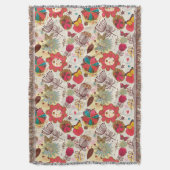 Blumenmuster im Retro-Stil 4 Decke (Vorderseite Vertikal)