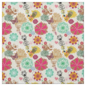 Blumenmuster im Retro-Stil Stoff (Muster)
