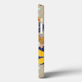 Blumenmuster im Retrostil 3 Case-Mate iPhone Hülle (Rückseite / Links)