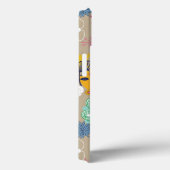 Blumenmuster im Retrostil 3 Case-Mate iPhone Hülle (Rückseite / Rechts)