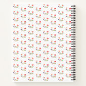 Blumenmuster im Sommer Blume Rezept Notizblock (Rückseite)