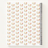 Blumenmuster im Sommer Blume Rezept Notizblock (Rückseite)