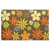 Blumenmuster im Stil der 1970er Jahre Stoff (Fat Quarter (45,7 x 55,9 cm))