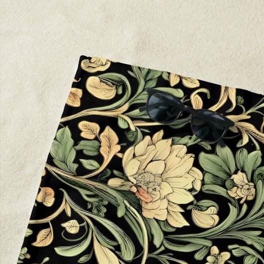 Blumenmuster im viktorianischen Stil  Strandtuch (Beispiel)