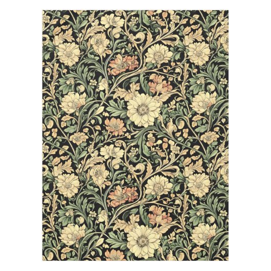 Blumenmuster im viktorianischen Stil Tischdecke (Vorderseite)