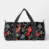 Blumenmuster im Volkskunststil Duffle Bag (Vorderseite)