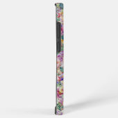 Blumenmuster in Aquarellfarben, Blumenhintergrund Samsung Galaxy Hülle (Rechte Seite)