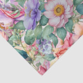 Blumenmuster in Aquarellfarben, Blumenhintergrund Seidenpapier (Ausschnitt)