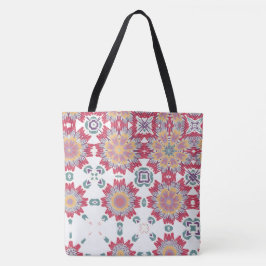 Blumenmuster in Aquarellfarben, rosa Blumendruck Tasche