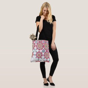 Blumenmuster in Aquarellfarben, rosa Blumendruck Tasche