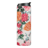 Blumenmuster in Aquarellfarben, Vintag, Blume, Thermosbecher (Nach links gedreht)