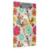 Blumenmuster in der Retro Art Klemmbrett (Rechts)