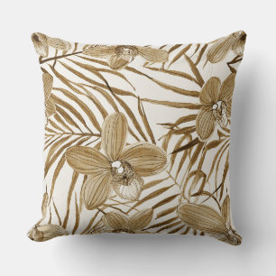 Blumenmuster in Khaki Kissen