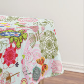 Blumenmuster in Retro Art 2 Tischdecke (Beispiel)
