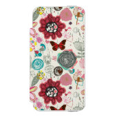 Blumenmuster in Retro Art 5 Incipio iPhone Geldbeutel-Hülle (Folio Vorderseite)