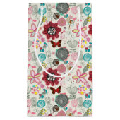 Blumenmuster in Retro Art 5 Kleine Geschenktüte (Vorderseite)