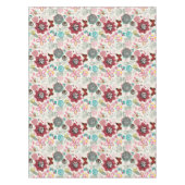 Blumenmuster in Retro Art 5 Tischdecke (Vorderseite)