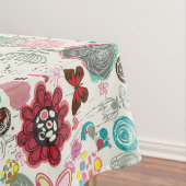 Blumenmuster in Retro Art 5 Tischdecke (Beispiel)