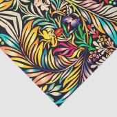 Blumenmuster in Retrofarben, antiker Stilvect Seidenpapier (Detail)