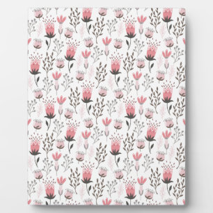 Blumenmuster in Rosa und Magenta Fotoplatte