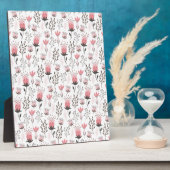 Blumenmuster in Rosa und Magenta Fotoplatte (Seite)
