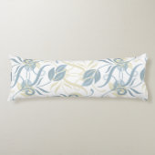 Blumenmuster in Slate Blue Seitenschläferkissen (Vorderseite)