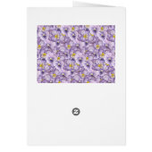 Blumenmuster in Wasserfarbe mit violetten Stiefmüt (Hinten)