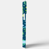 Blumenmuster-Inspirivity Modern Blue Customized Case-Mate iPhone Hülle (Rückseite / Rechts)