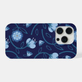 Blumenmuster iPhone Hülle (Rückseite (Horizontal))