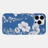 Blumenmuster iPhone Hülle (Rückseite (Horizontal))