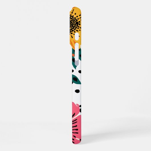 Blumenmuster iPhone Hülle (Linke Seite)