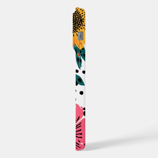 Blumenmuster iPhone Hülle (Linke Seite)