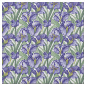 Blumenmuster Iris-Blume Stoff (Nahaufnahme)