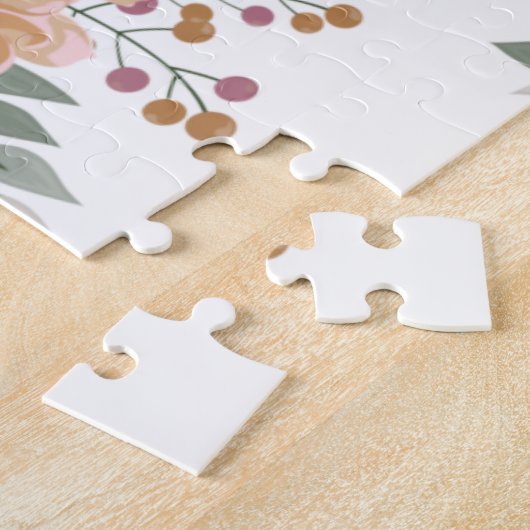 Blumenmuster Jigsaw Puzzle (Seite)