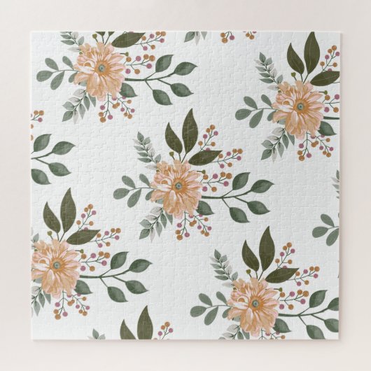 Blumenmuster Jigsaw Puzzle (Horizontal)
