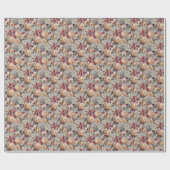 Blumenmuster, Jugendstil. Geschenkpapier (Flach)