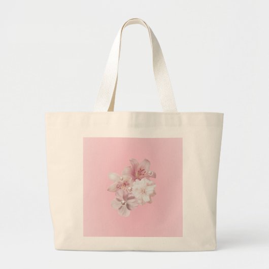 Blumenmuster jumbo stoffbeutel (Vorne)
