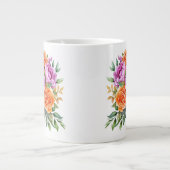 Blumenmuster  Jumbo-Tasse (Vorderseite)
