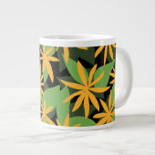 Blumenmuster Jumbo-Tasse (Vorderseite Rechts)