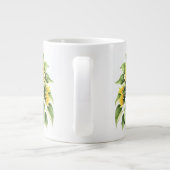 Blumenmuster  Jumbo-Tasse (Rückseite)