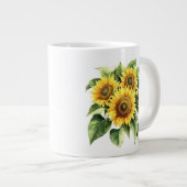 Blumenmuster  Jumbo-Tasse (Vorderseite Rechts)