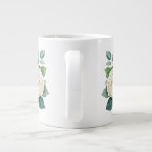 Blumenmuster  Jumbo-Tasse (Rückseite)
