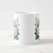 Blumenmuster  Jumbo-Tasse (Vorderseite)