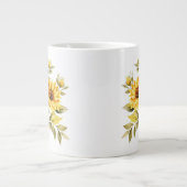 Blumenmuster Jumbo-Tasse (Vorderseite)
