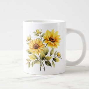 Blumenmuster  Jumbo-Tasse